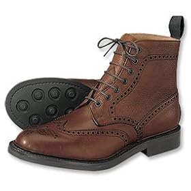 English Sportsman's Burnished Leather Brogues by Orvis