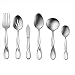 Oneida Aquarius 6-Pc Serving Set Fine Heirloom Flatware 18/10 Stainless Decorative Pattern