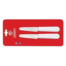 Mundial SCW5671 3-1/4-Inch Wide Clam Knives, Set of 2, White