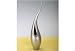 Vase Flamme silber 9x9,5x39,5c