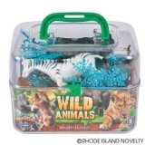 Adventure Planet Wild Animals Set with Carrying Case, 20-Piece