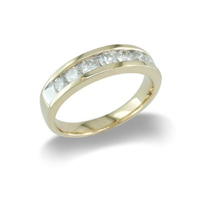 Men\'s Diamond Wedding Ring in 14K Yellow Gold (1.00 ctw)