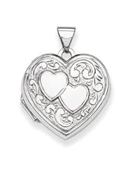 Genuine IceCarats Designer Jewelry Gift Sterling Silver Heart Locket