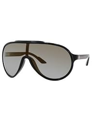 Gucci 1004 SHINY BLACK GRAY MIRROR BRONZE LENS Sunglasses by Gucci