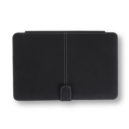 CaseCrown Faux Leather Book Cover (Black) Clip On Case for Apple MacBook Air 11 Inch Laptop