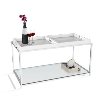 Convenience Concepts Palm Beach Coffee Table, White