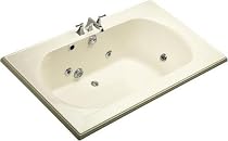 Kohler K-1418-H2-96 Memoirs 6' whirlpool, Biscuit