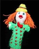Extra 50% Off Finger Puppet Educational Toy Hand Knit Soft Wool FP_CLOWN5