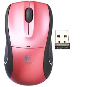Logitech V450 Nano Cordless Laser Mouse - Flamingo Pink by Logitech