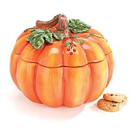 <b>Unique Large Pumpkin Shape Cookie Jar For Food Storage And Kitchen Decor</b>