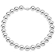 Sterling Silver 16 MM Bead Bracelet - 8"