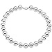Sterling Silver 16 MM Bead Bracelet - 8\