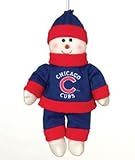 Chicago Cubs 10" Snowflake Friends Snowman - MLB Baseball