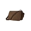 Authentic Pigment - 14 oz. Pigment-Dyed Raw-Edge Messenger Bag