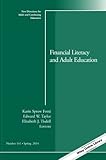 Financial literacy and adult education