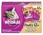 Whiskas Choice Cuts Poultry Menu Variety Pack, 2.25-Pound
