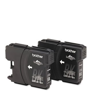 Brother LC652PKS Ink Cartridges - 2 Pack (Black)