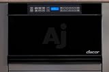 Dacor Millennia Series MMD24B 24 Built-in Microwave In-A-Drawer with 1.0 cu. ft. Capacity, 950 Cooking Watts, 11 Power Levels, Three Sensor Cooking Programs, Automatic Drawer Opening and Touch Controls: Black Glass