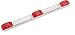 Wesbar 203315 Marine Light Marker Bar with Red light and White Base