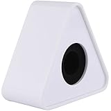 Wowlife 1 pc White ABS Mic Microphone Interview Triangular Logo Flag Station 39mm