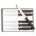 Victorinox Cutlery 6-Piece 4-1/2-Inch Wavy Edge with Pointed Tip Steak Knife Set, Black
