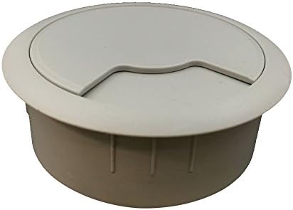 YOYUAN Adjustable Organizer Grommet for Wires/Cords, 2-3/8 Inch Diameter, Grey, 4/Pack