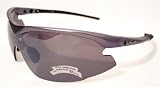 JiMarti JM41 Sunglasses UV400 Sweep Lens for Cycling, Golf, Skiing & Motor Sports (Gunmetal Grey)