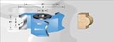 Amana 973 BEAD CONCAVE 1/4 CUTTER