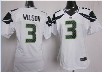 Women's Russell Wilson Seattle Seahawks White Medium Elite Jersey On Sale