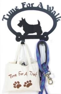 Dog Leash Hook - Scottish Terrier (Time for a Walk)