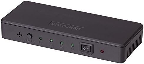 Tbridge® 4x1 4 Ports HDMI Switch with Remote Support Full HDTV 3D 1080p, Plastic Housing Black 4 In 1 Out