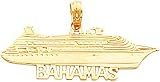 14K Gold Bahamas Cruise Ship Charm
