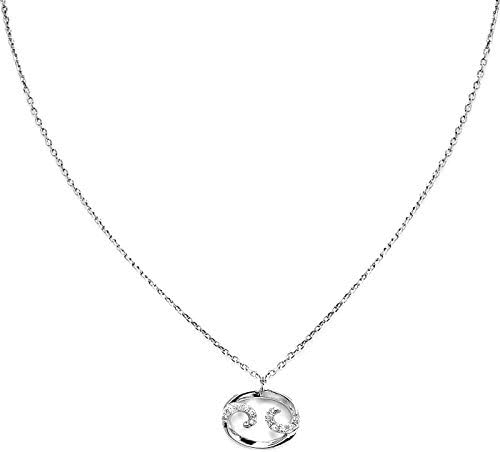Blinglane Women's Horoscope Zodiac Cancer Elegant Fashion Rhodium plated Necklace