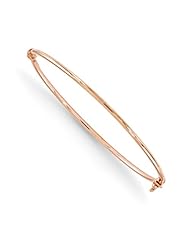 14k Rose gold Leslies Rose Gold Polished Hinged Bangle