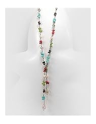 Cotton Waxed Thread Turquoise Necklace
