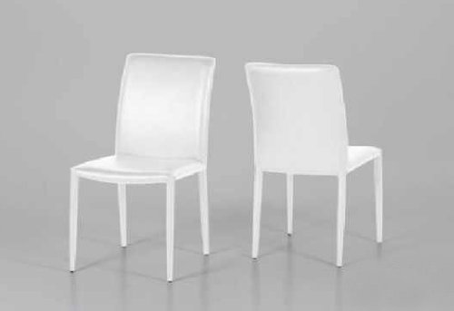 Stuhl ALEA White Lederlook