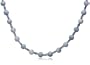 Sterling Silver Iolite & Dyed Blue Aventurine Beaded Necklace, 15"-17"