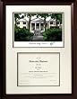 Mary Baldwin College Graduate Framed Lithograph w/ Diploma Opening