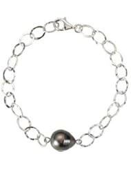Tahitian Cultured Pearl Bracelet Sterling Silver 68432