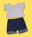 9018-Blue Jeans & T-Shirt Clothes for 14" - 18" Stuffed Animals and Dolls