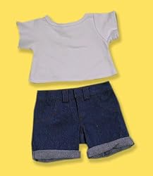 9018-Blue Jeans & T-Shirt Clothes for 14" - 18" Stuffed Animals and Dolls