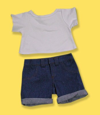 31QpvlxcgAL 9018 Blue Jeans & T Shirt Clothes for 14   18 Stuffed Animals and Dolls