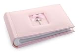 Pink Photo Album with Cross for Baby