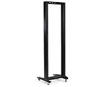 StarTech.com 42U 2 Post Open Frame Rack with Casters 2POSTRACK (Black)