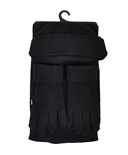 Women's Polyester Fleece Winter Set with Matching Hat, Gloves, and Scarf