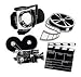 Hollywood Party Cutouts | Black/White Movie Cutouts