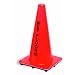 Continental 125ORENG, Vinyl English "Wet Floor Caution" Cone, 18" Height, Orange (Case of 6)