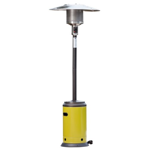 Fire Sense Mocha and Chartreuse Green Powder Coated Patio Heater