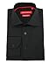 Gino Valentino Men's Modern Spread Collar Barrel Cuff Cotton Dress Shirt