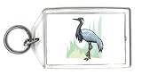 Keychain with wild, waterbird, virgo, bird, life, crane, fauna, birds, anthropoides